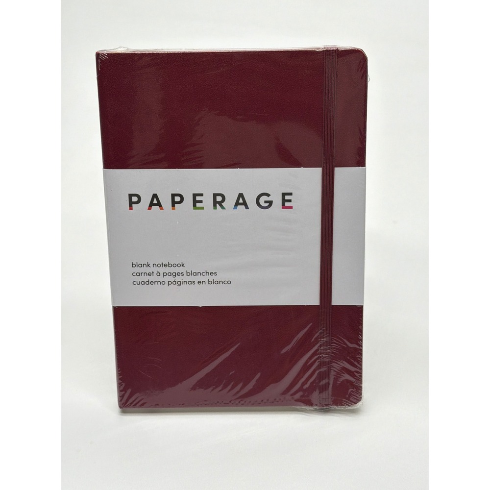 Paperage‎ Blank Notebook Hardcover Burgundy 5.6x8 160 Pages 100gsm 88018 NEW